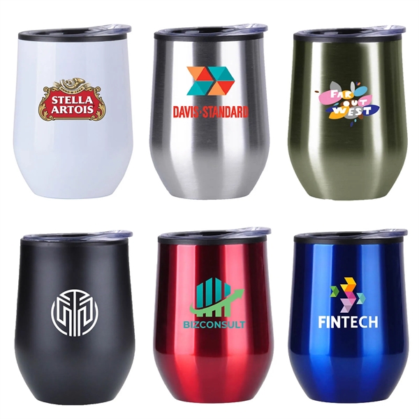 Stainless Steel Wine Tumbler - 12 oz