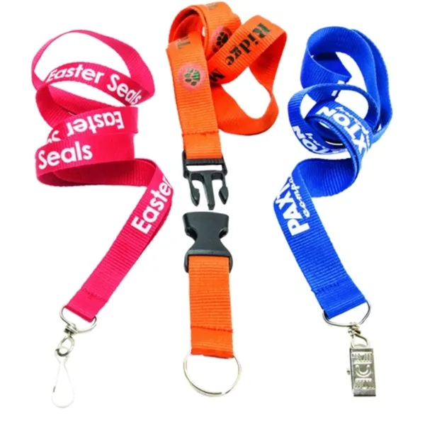 Premium Screen-Printed Polyester Lanyards