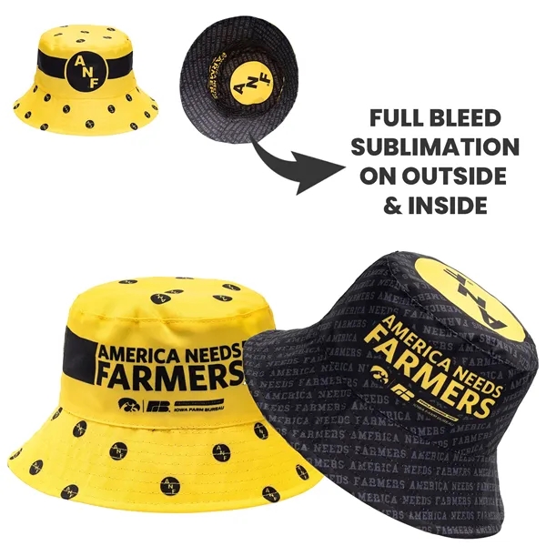 Reversible Bucket Hat w/ Dye-Sub on Both Sides