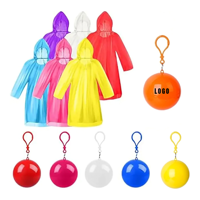 Disposable Raincoat Poncho Ball